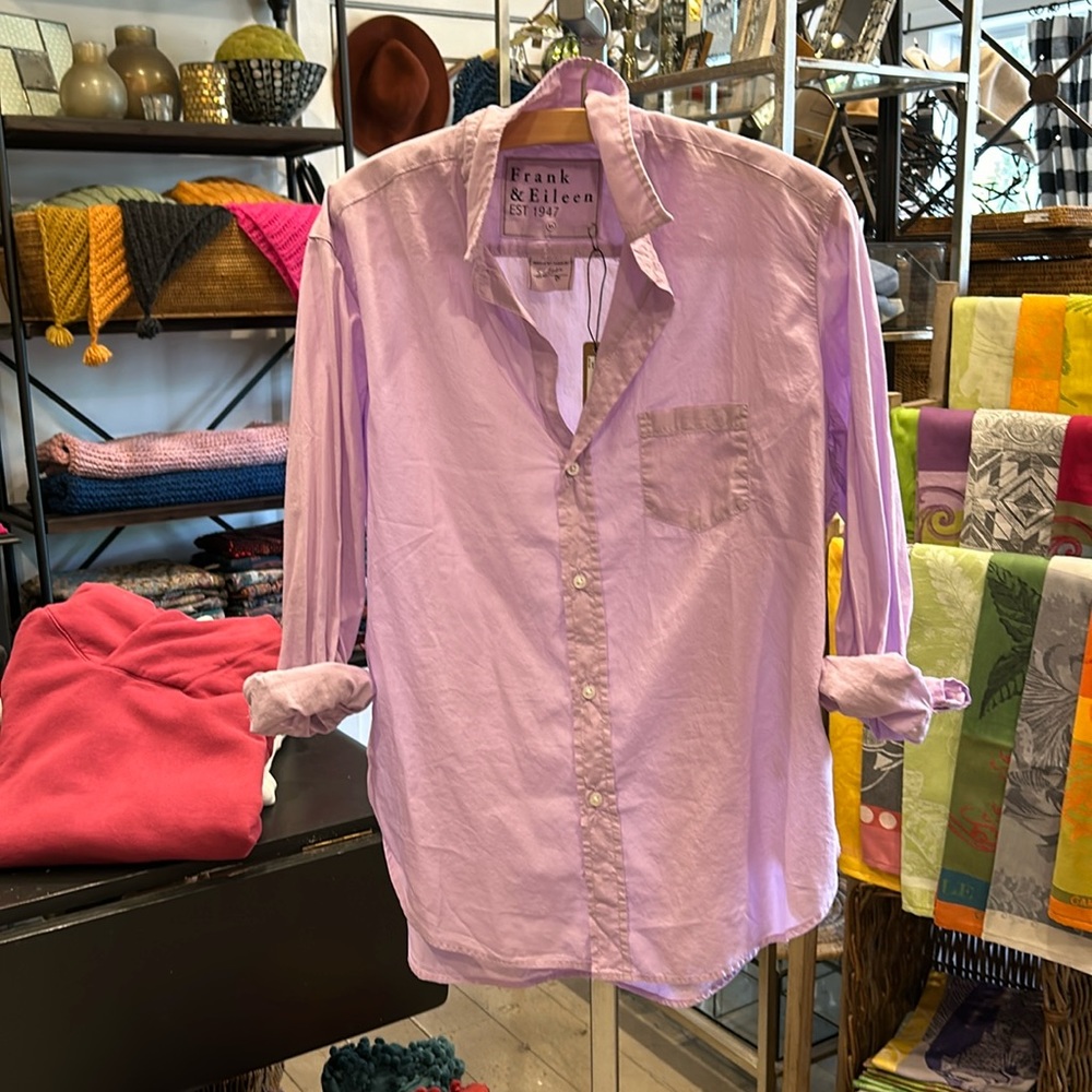 Frank & Eileen light purple 100% Italian Cotton shirt.